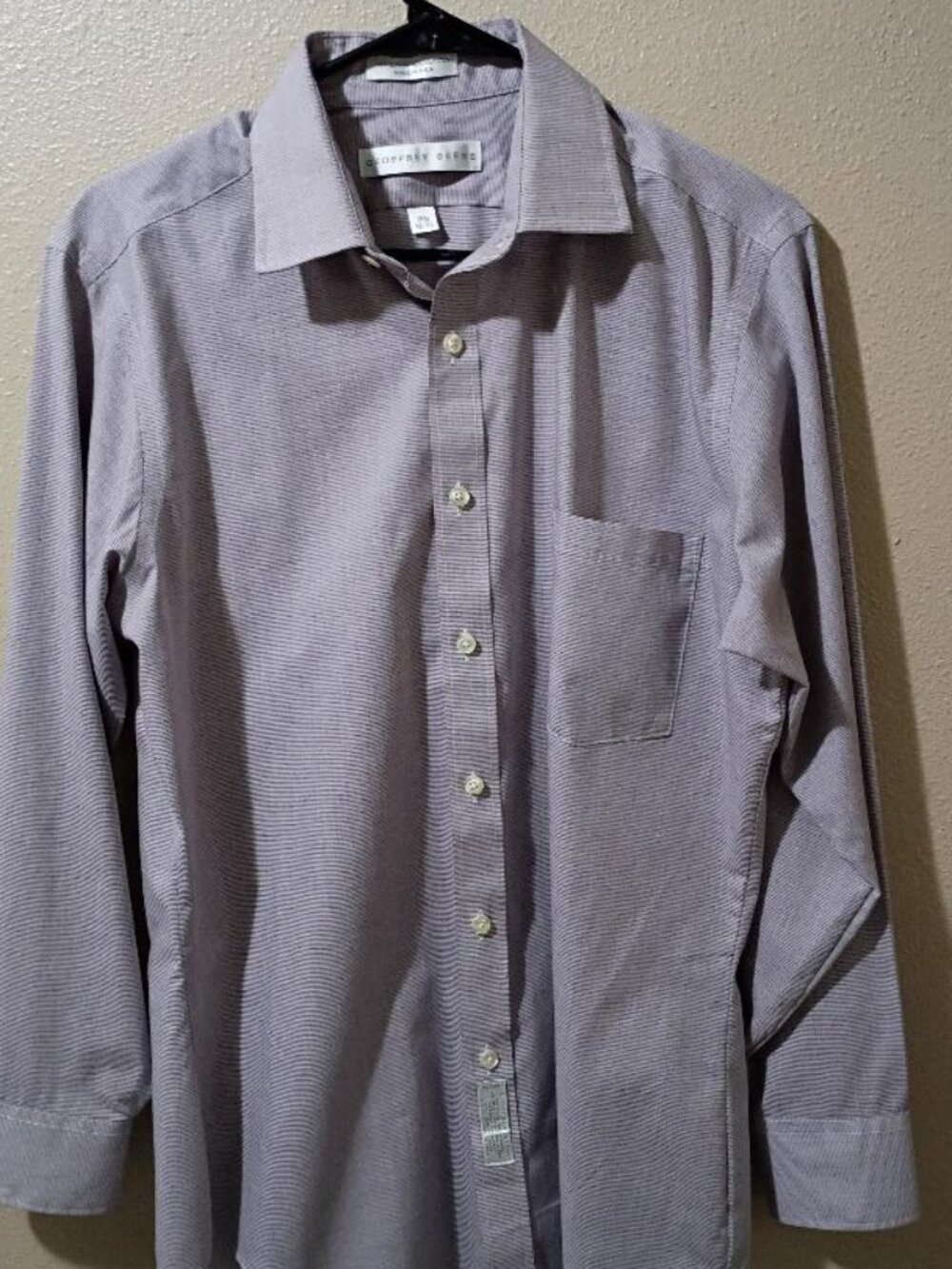 GEOFFREY BEENE Long-sleeved men's shirt 15.5 32/33 - Gray